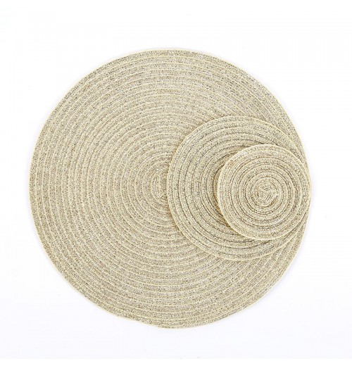 Ramie Cotton Table Mat Heat Insulation Mat Household Western Round Table Plate Bowl Mat Ramie Cotton Table Mat Heat Insulation Mat Household Western Round Table Plate Bowl Mat